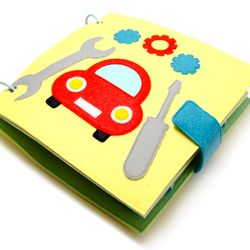 Transport quiet book, gift for toddler