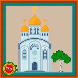 orthodox church cross stitch pattern | eastern orthodox church