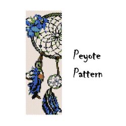 Peyote Pattern, Dreamcatcher Seed Bead Pattern Bracelet, Beading Beaded Patterns Digital PDF
