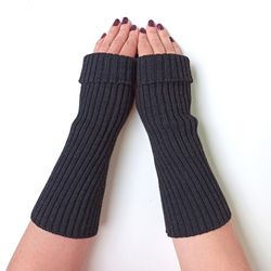 Fingerless gloves long - arm warmers for woman