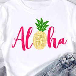Aloha Pineapple art Summer time svg png pdf