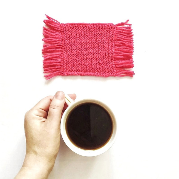 Sweet Home Coasters knitting pattern pdf