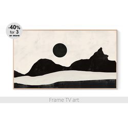 samsung frame tv art digital download 4k, samsung frame tv art landscape painting neutral coastal modern farmhouse | 482