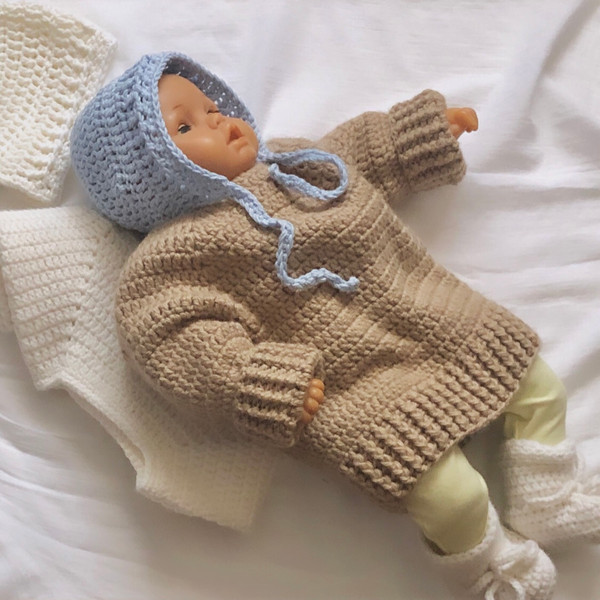 crochet pullover for baby