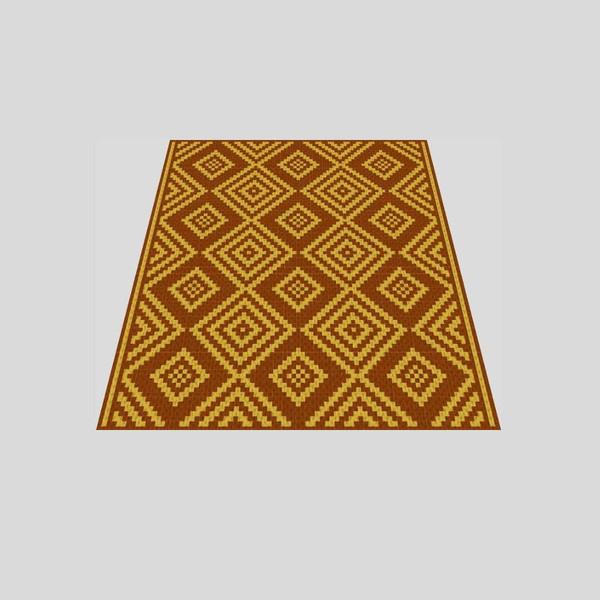 loop-yarn finger-knitted-mosaic-rhombus-blanket-3.jpg