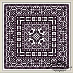 antique sampler 18 cross stitch pattern pdf monochrome ornament