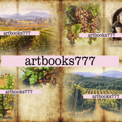 winemaking, scrapbooking, digital paper, sheets for book, journal