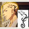 Draken fake tattoo Tokyo Revengers anime manga Temporary sticker tats Ryuguji Ken Japanese kawaii gift Otaku weeb design
