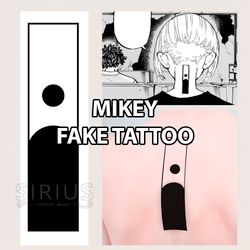 Bonten fake tattoo Tokyo Revengers anime manga Mikey Temporary sticker tats Japanese kawaii gift Otaku weeb design