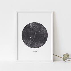 Scorpio poster, Scorpio print, Scorpio Zodiac sign, Scorpio Constellation, Astrological print, Digital download