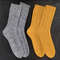 Hand-knitted-openwork-wool-winter-socks-1