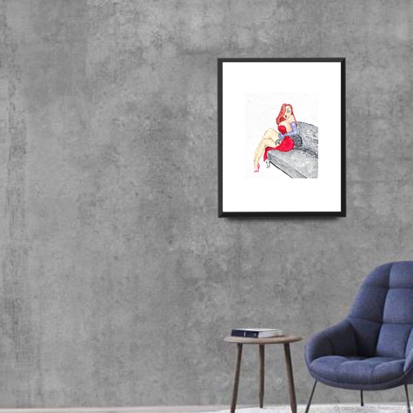 Jessica Rabbit Wall Art / Jessica Rabbit Painting / Who Fram - Inspire ...