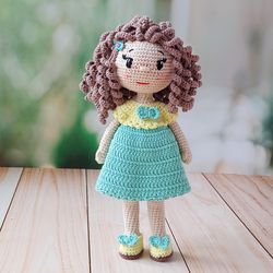 Crochet doll pattern. Pattern amigurumi. Digital crochet pattern. Crochet tutorial doll. Pattern baby doll. Pattern PDF.