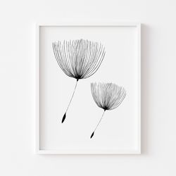 dandelions print, dandelions nursery print, dandelions poster, dandelions, nursery wall art, instant download