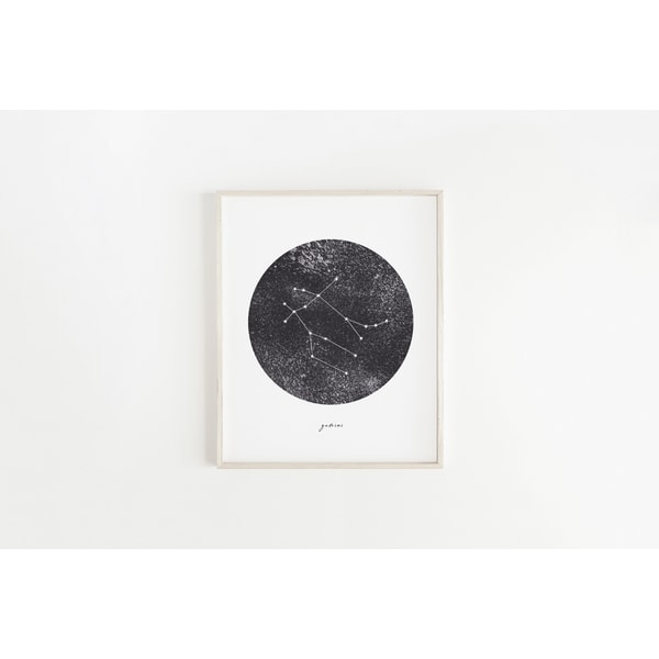 Gemini poster, Gemini print, Gemini Zodiac sign, Gemini Cons - Inspire ...
