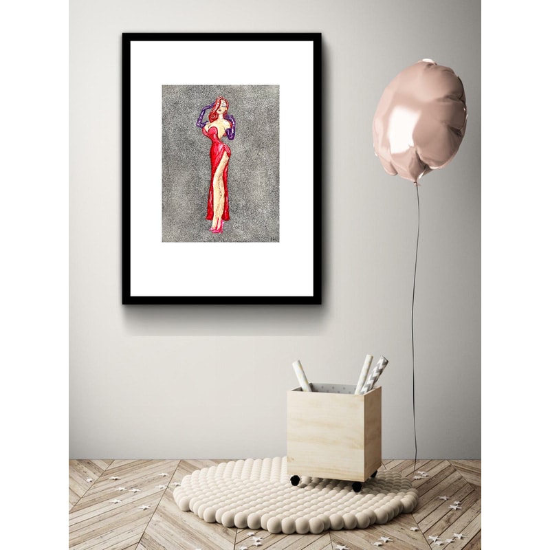 Jessica Rabbit Wall Art / Jessica Rabbit Painting / Who Fram | Inspire ...
