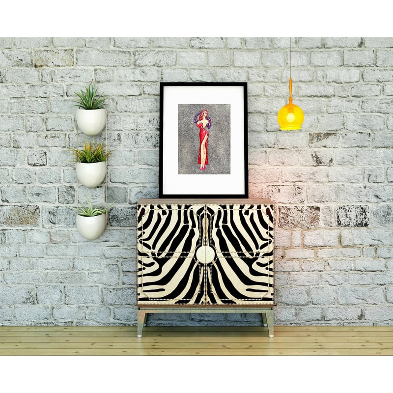 Jessica Rabbit Wall Art / Jessica Rabbit Painting / Who Fram | Inspire ...