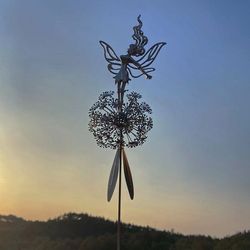 fairies and dandelions garden ornaments