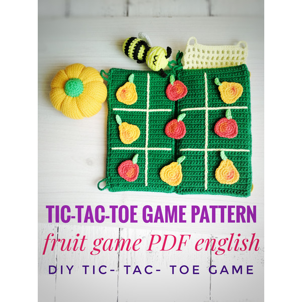 tic tac toe game crochet pattern