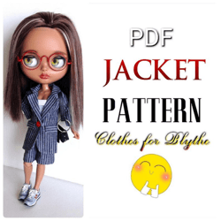 Jacket PATTERN PDF for Blythe doll