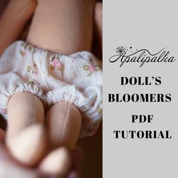 Doll bloomers pattern, Waldorf doll clothes pattern