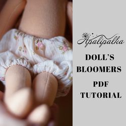 doll bloomers pattern, waldorf doll clothes pattern
