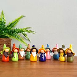 Succulent gnomes, Flower pot gnomes, Miniature gnomes