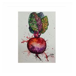 Vegetables Still Life Original Painting Watercolor Art Work On Paper Fabriano 300 gr