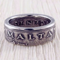 Coin Ring (Malta) Dolphins