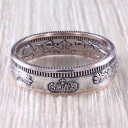 Silver Coin Ring (Russian Empire) Crown