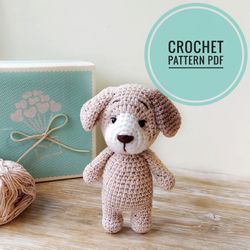 Crochet little puppy pattern PDF, Amigurumi pattern cute dog