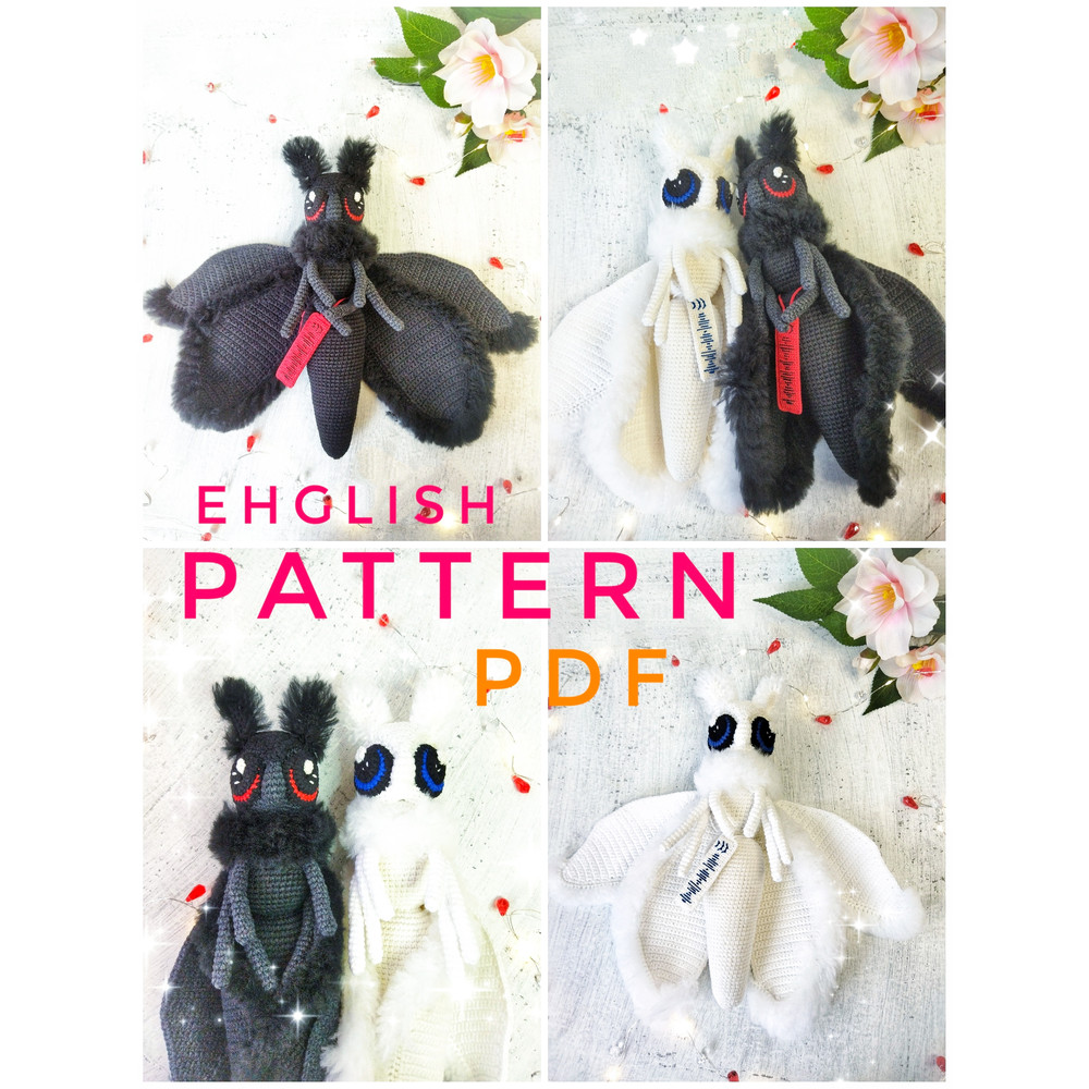moth toy crochet pattern