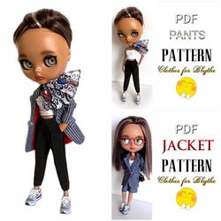 Set of two PDF PATTERN for blythe doll.