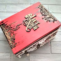 Alice junk journal for sale Huge chunky junk book handmade completed Alice in Wonderland notebook