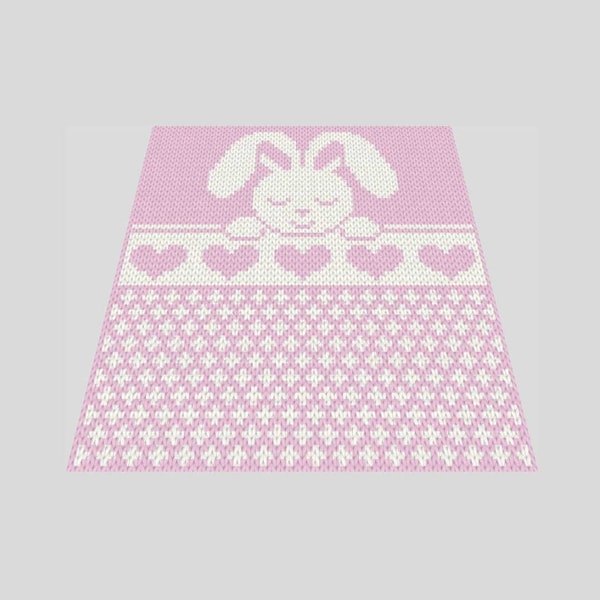 Loop yarn Sleeping Bunny blanket pattern PDF | Inspire Uplift
