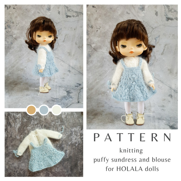 Holala knit pattern. Holala pattern knit set clothes step-by-step
