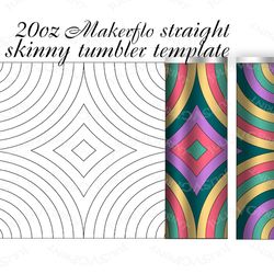 Burst tumbler template svg for 20 oz Skinny Tumbler Template svg for straight Makerflo Christmas star Tangram pattern