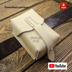 PDF template - army leather ammo pouch. BG8