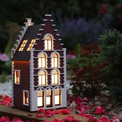 Decorative house night light "Bruges"/a blank for creativity