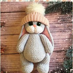Crochet pattern bunny toy, amigurumi pattern, plush bunny toy, stuffed toys