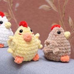 chicken car accessories, Easter chicken stuffed plush toy, chicken car charm desk pet