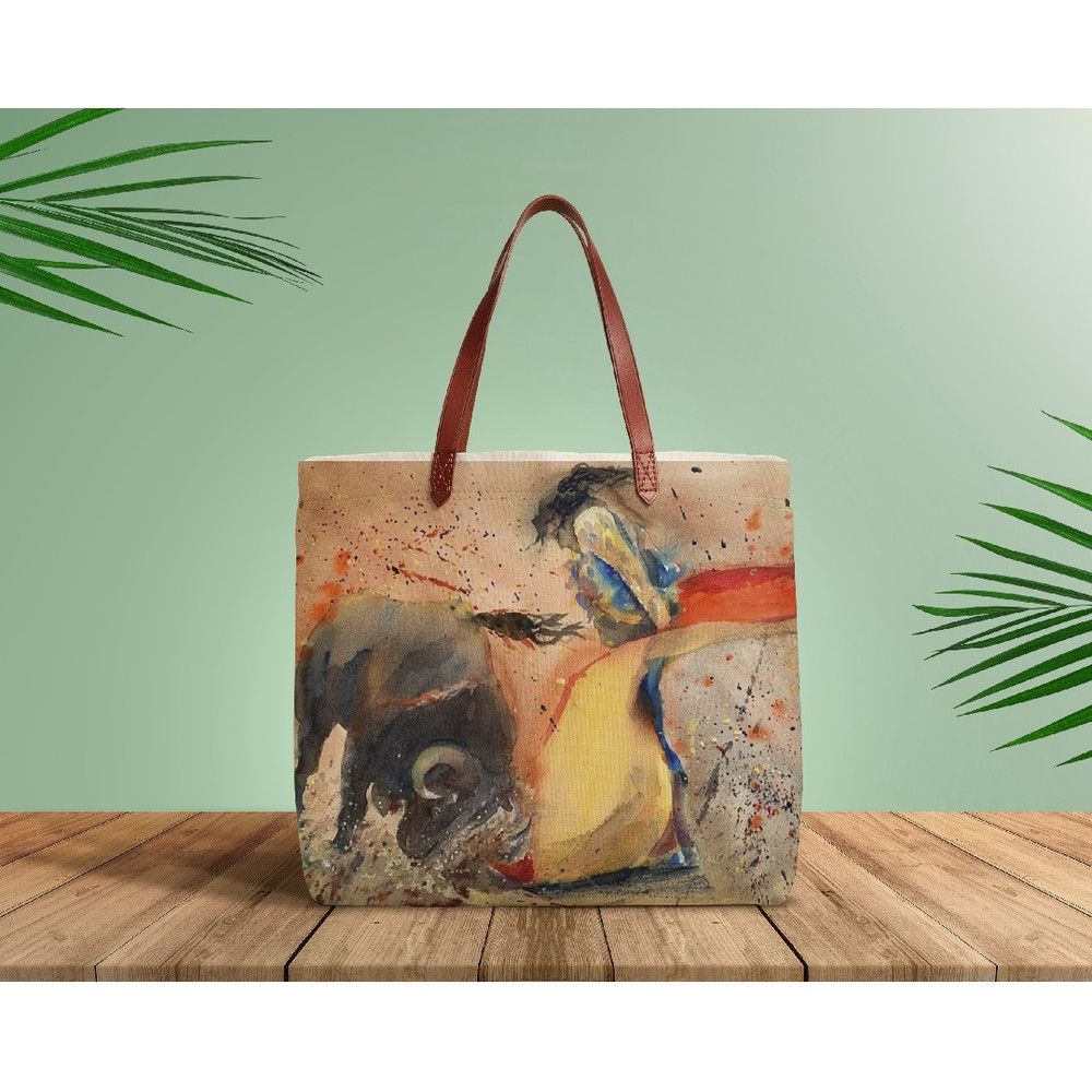 art poster wall bright expressive decorative bullfighter and bull print 3.jpg