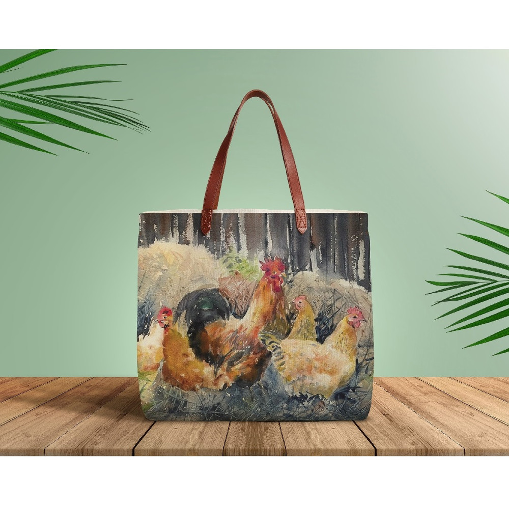 art poster wall summer good morning chicken hen cockerel print 5.jpg