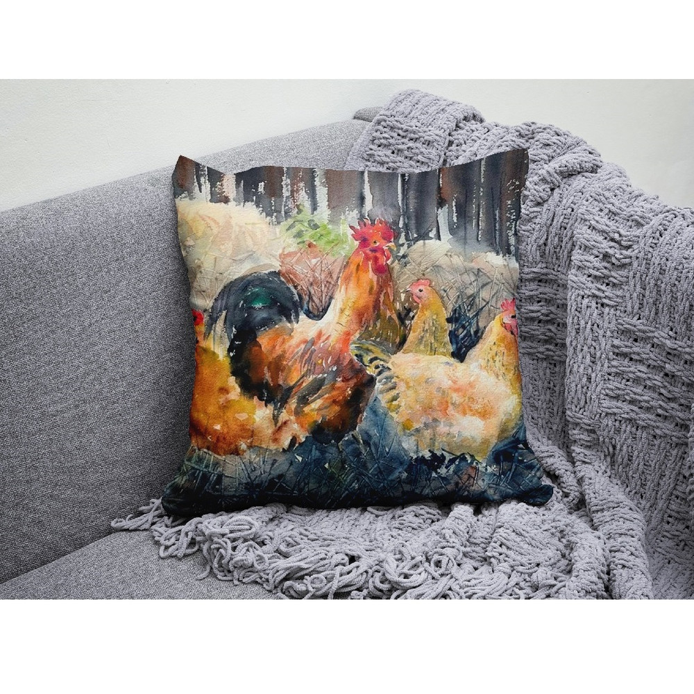 art poster wall summer good morning chicken hen cockerel print 8.jpg