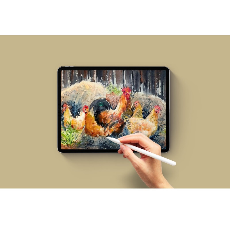 art poster wall summer good morning chicken hen cockerel print 9.jpg
