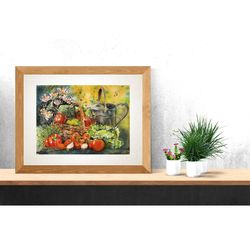 harvest watercolor printable files