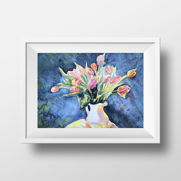 art poster wall decor tulip flower bouquet world print 3.jpg