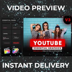 The best collection of elements for the Youtube channel! MOGRT for Premiere Pro. Digital Download. Easy to use