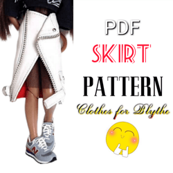Skirt PATTERN PDF for Blythe doll.