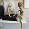 Mummy doll , bendable dolls , Set of 2 Egyptian mummy ,